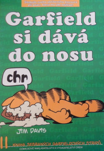 Garfield si dává do nosu